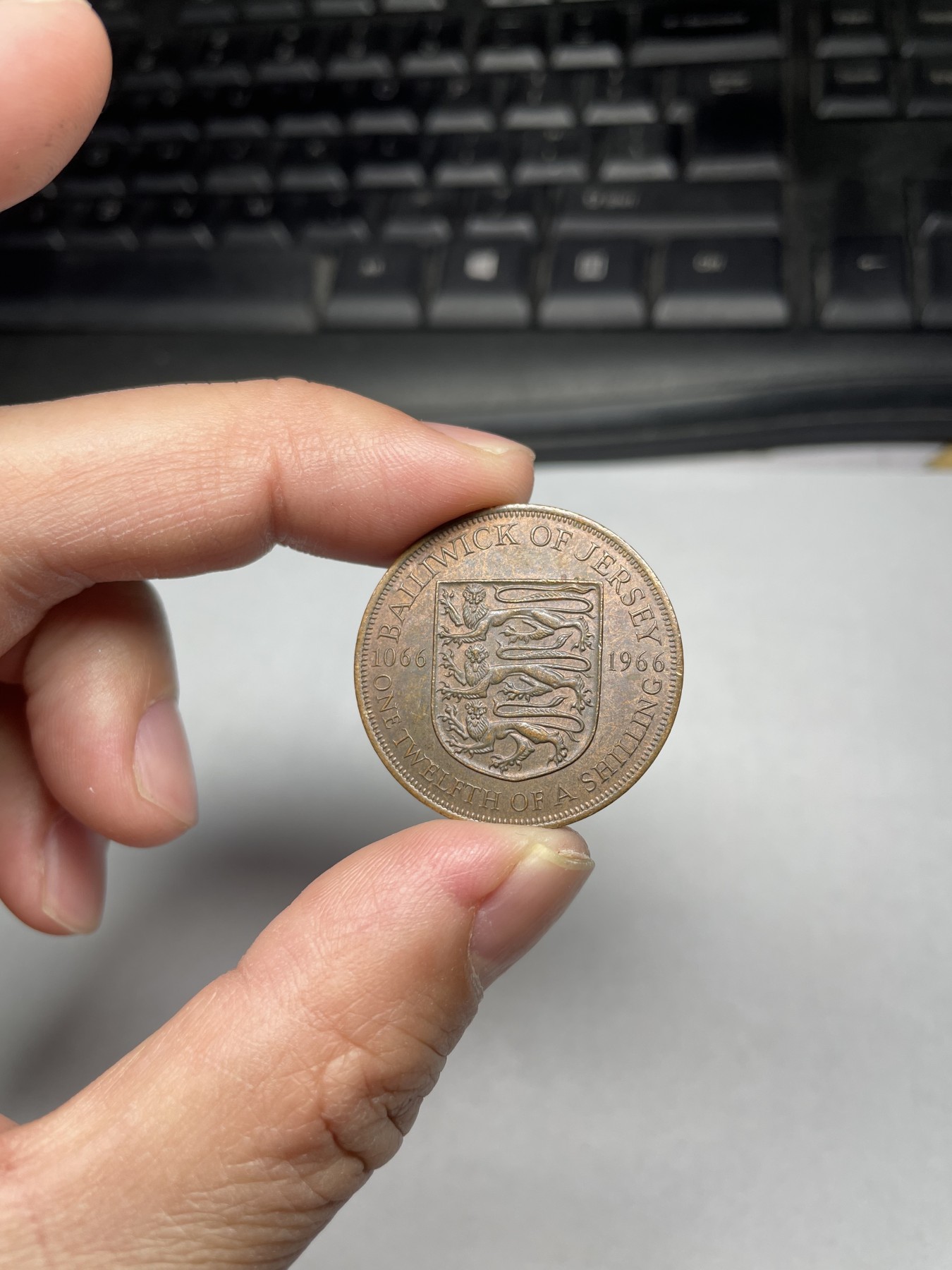 2024年集古藏今外币拍卖第四期-第5场—（总第35拍） 1966年英属泽西纪念币