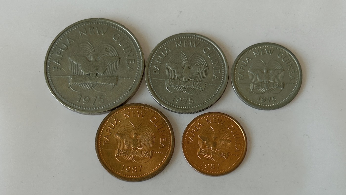 第一海外回流一元起拍收藏 散币专场 第81期 巴布亚新几内亚硬币5枚套