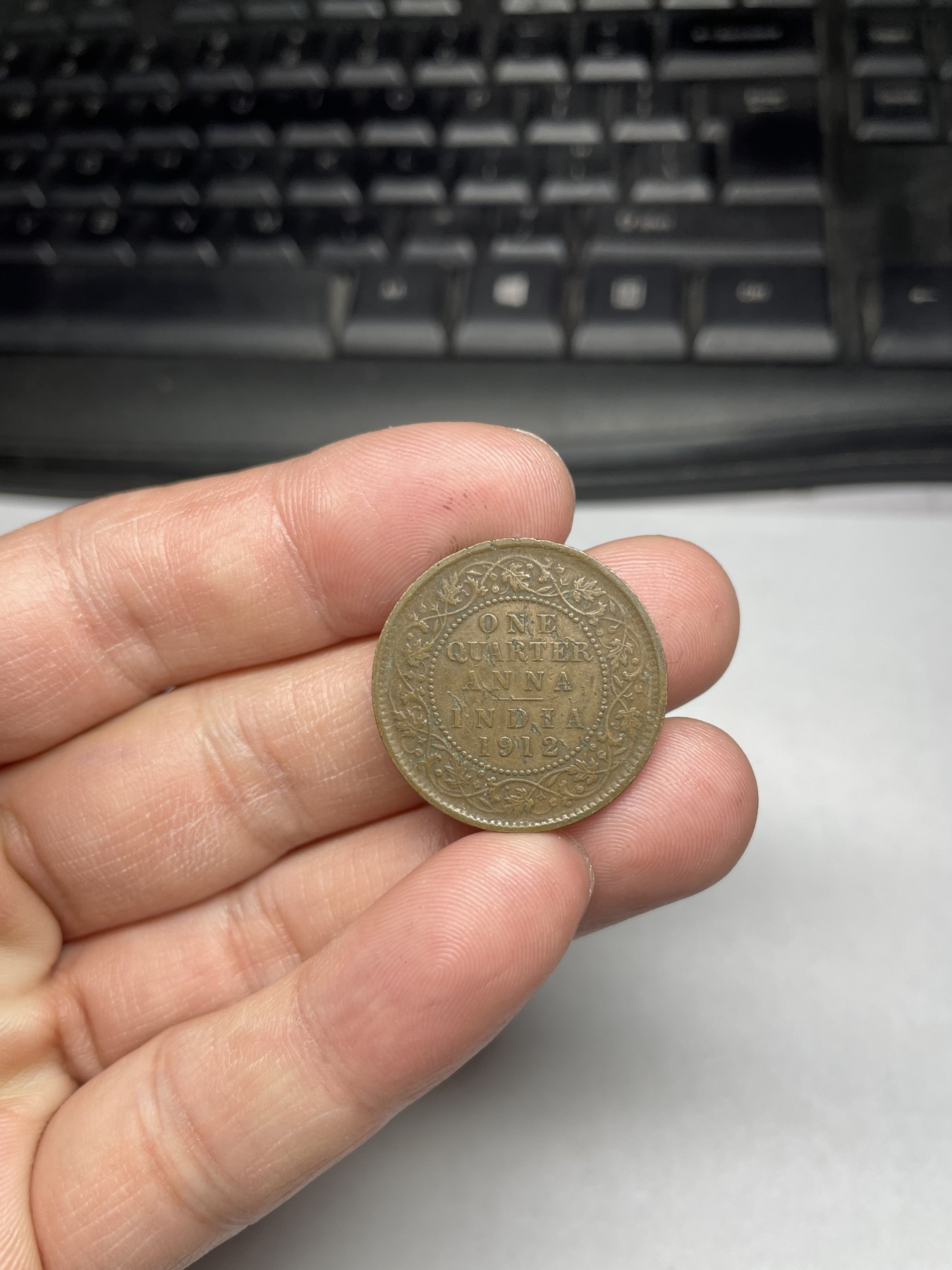 2024年集古藏今外币拍卖第四期-第5场—（总第35拍） 1912年英属印度1/4安娜