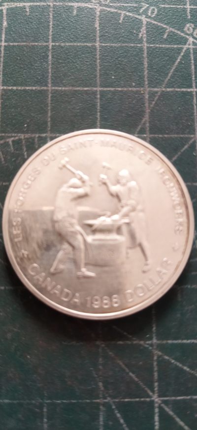 外国硬币初藏2024年第9场 - 加拿大1元打铁纪念银币未用