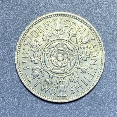 回流0411 - 全新未流通1965年英国2先令镍币