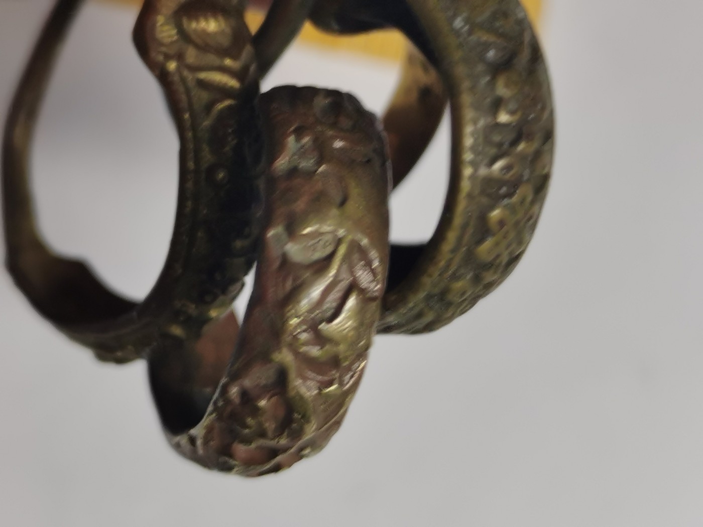 星月云阁杂件拍卖第2期 鎏金耳环5个