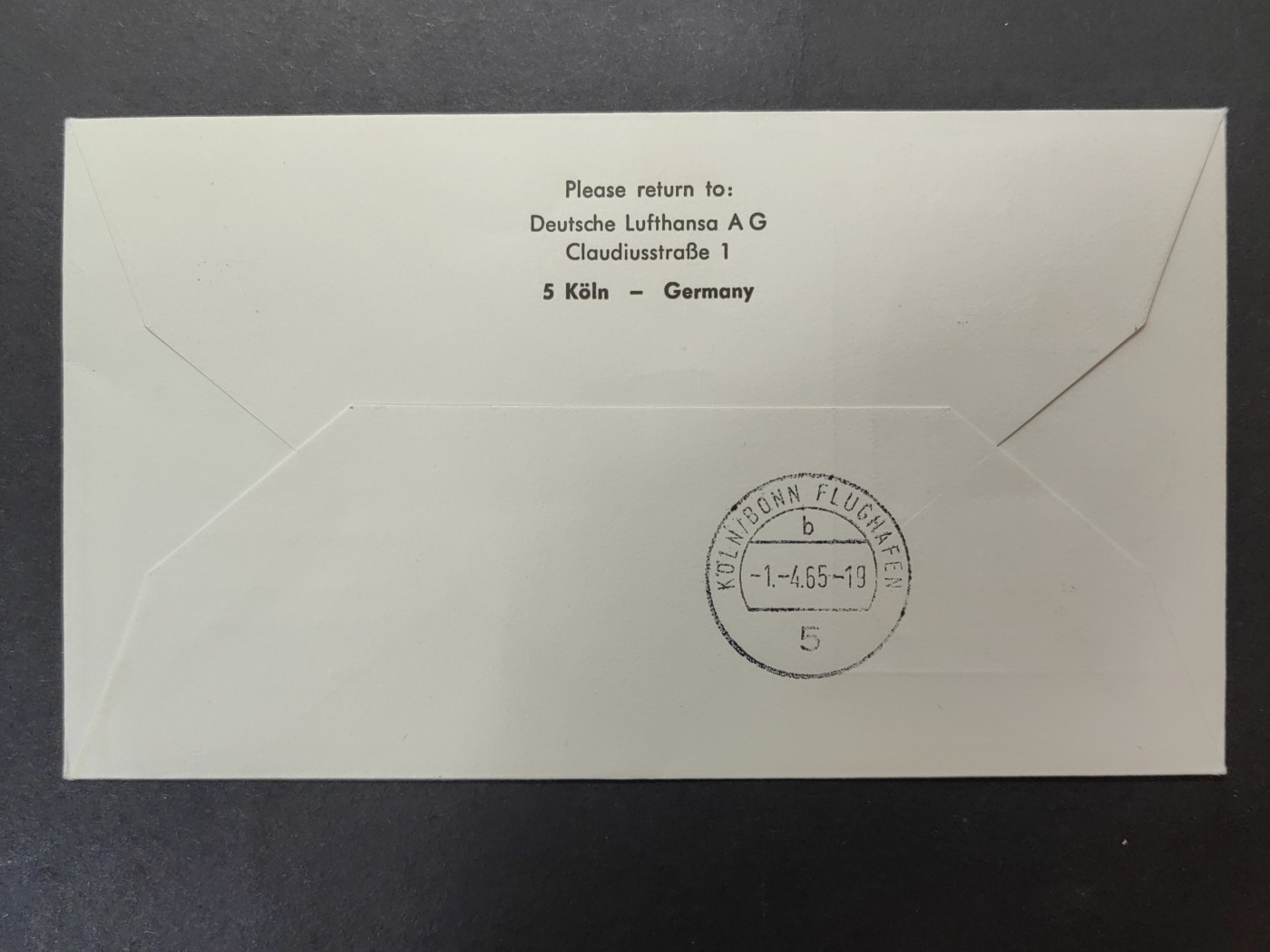 多国邮封✌（拍卖专场）精品🔥专场 第61场 德国汉莎航空公司首航（苏黎世-科隆）有完整落地戳