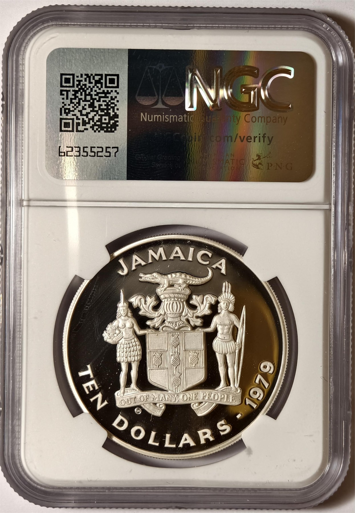 紫瑗钱币——第338期拍卖 牙买加 1979年 国际儿童年 10元 银币 NGC PR69 UC