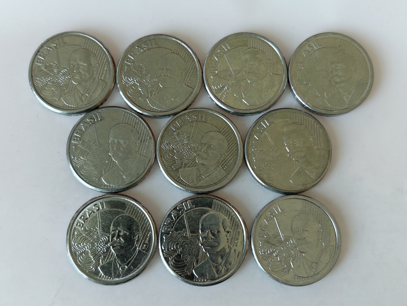 第一海外回流一元起拍收藏 散币专场 第81期 巴西50分历史学家里约布兰科 10枚