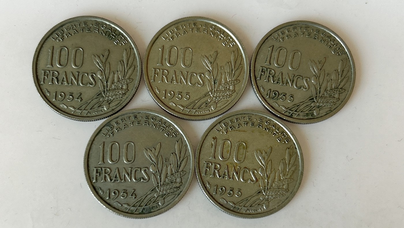 第一海外回流一元起拍收藏 散币专场 第81期 法国50年代100法郎