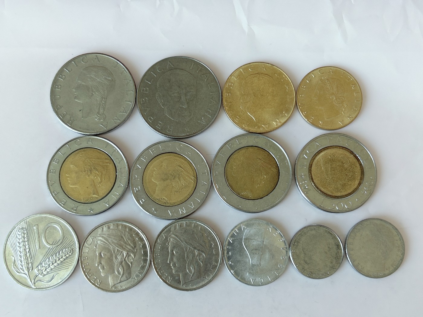 第一海外回流一元起拍收藏 散币专场 第81期 意大利不同版本硬币 14枚