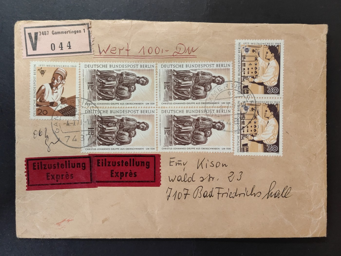 多国邮封✌（拍卖专场）精品🔥专场 第61场 西德实寄-挂号信