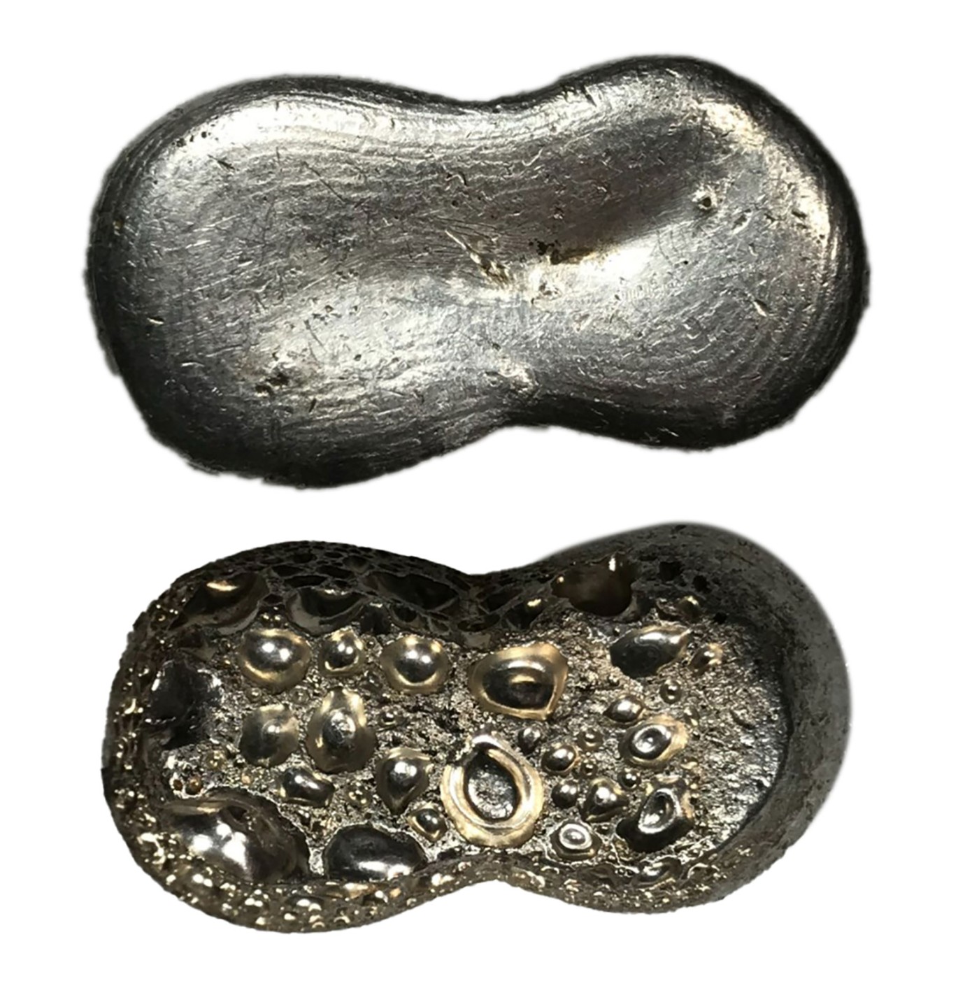 南京三省2024年春季拍卖会 清二两花生型银锭 公博评级 MS62+,评级编号：1610006677