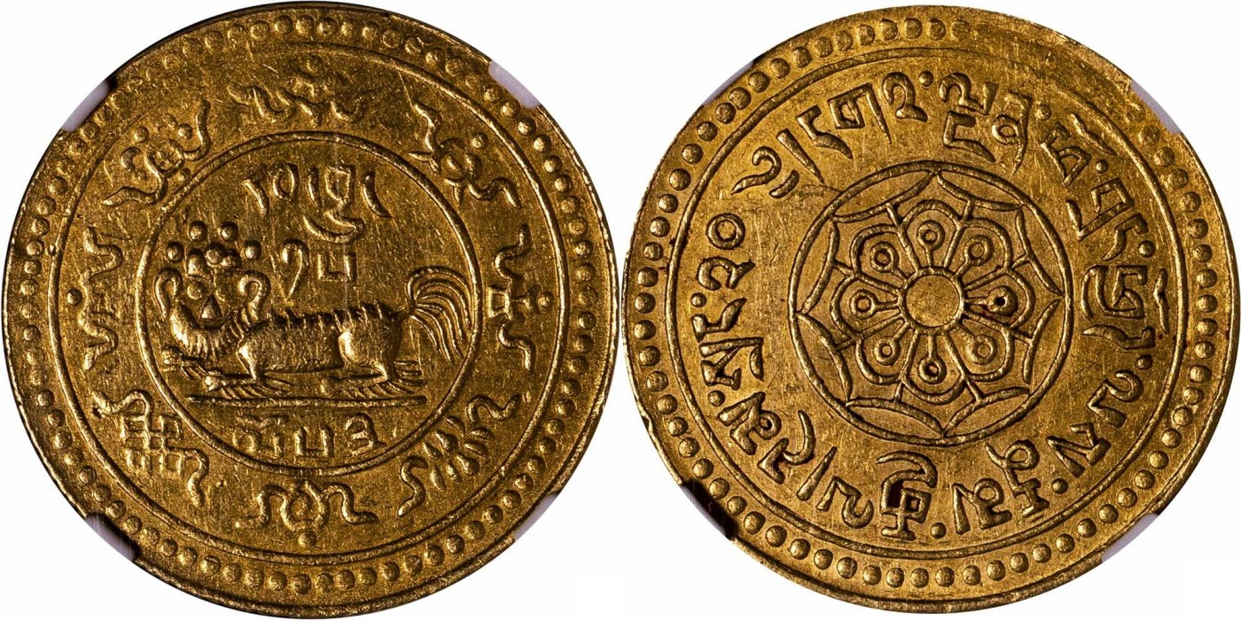 安徽邓通2024年春季拍卖会   1920年西藏狮图金币20两 NGC AU55 1753567-020
