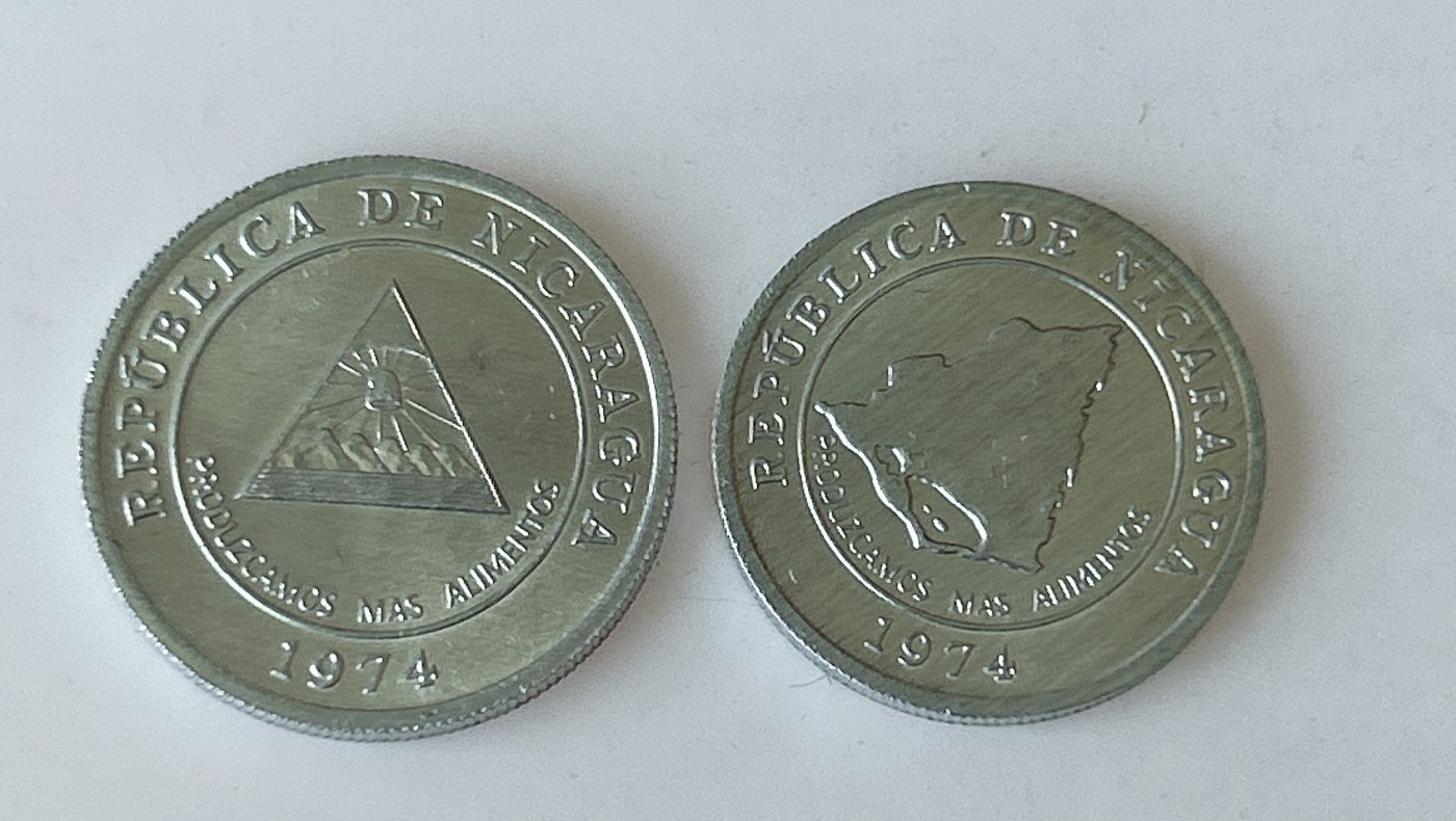 第一海外回流一元起拍收藏 散币专场 第80期 尼加拉瓜1974年5分10分铝币2枚套