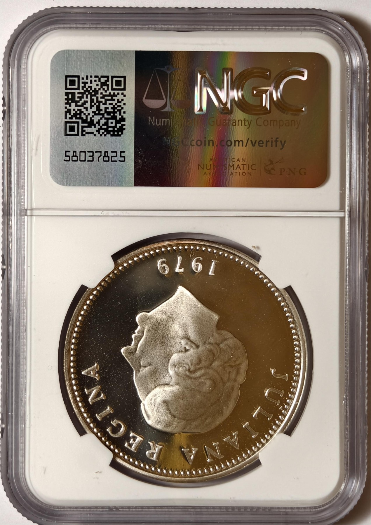 紫瑗钱币——第338期拍卖 荷属安的列斯 1979年 国际儿童年 25盾 银币 NGC PR68 UC