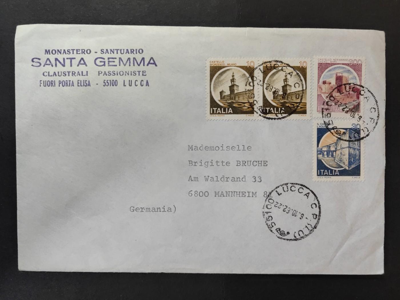 多国邮封✌（拍卖专场）精品🔥专场 第61场 修道院实寄邮封