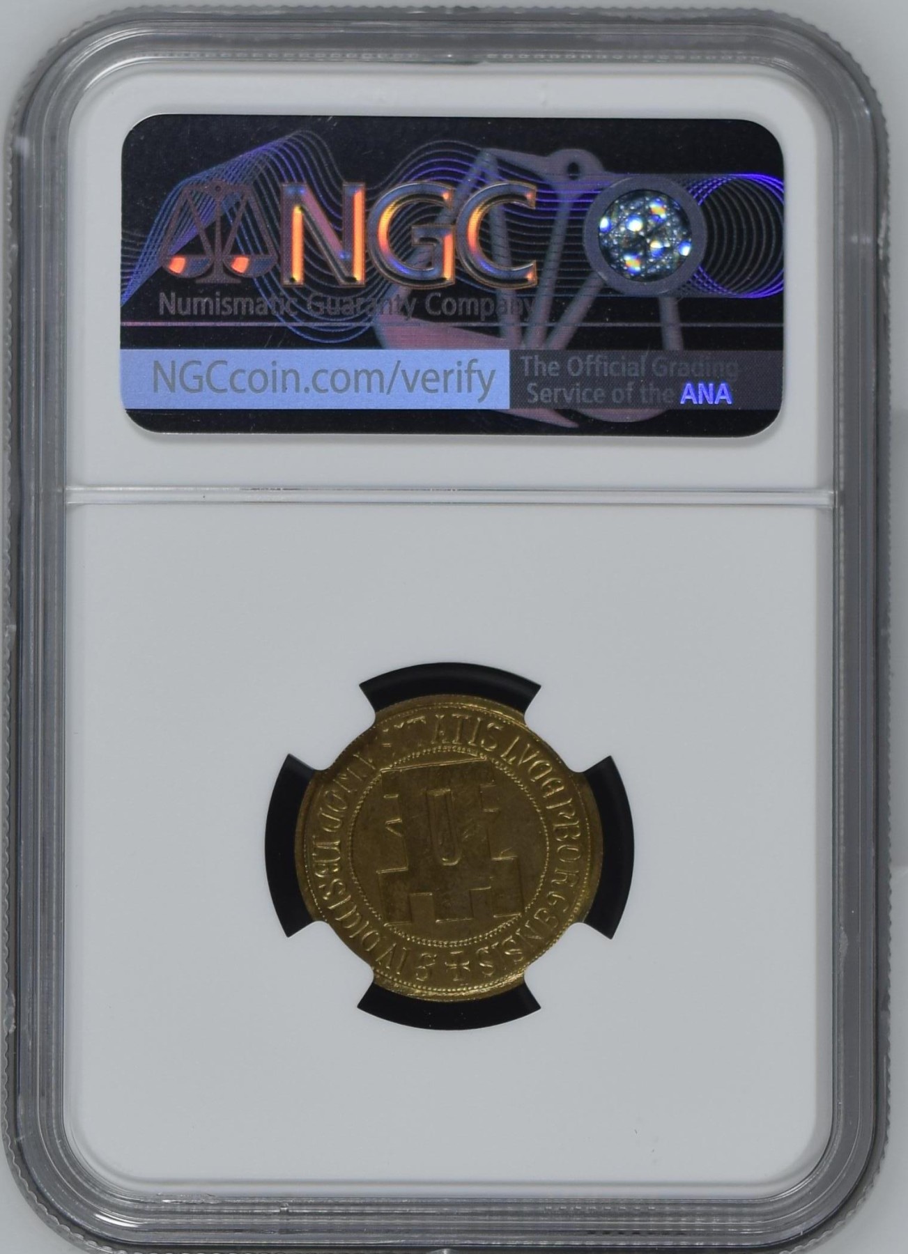 长老汇龙年精选第四场 1963卢森堡夏洛特女大公20法郎铜样币，NGC UNC，量很少，估计在100枚左右，看不出有清洗