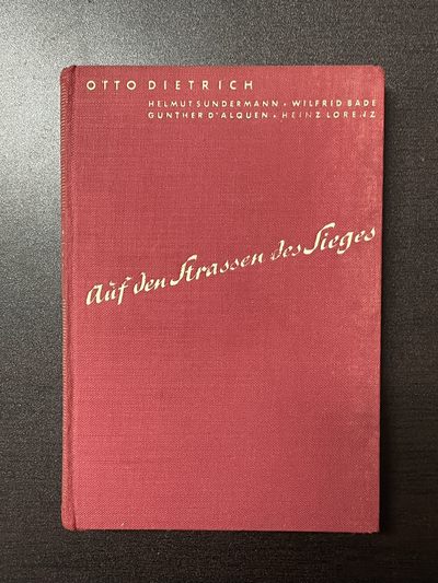 戎马世界章牌大赏第65期，德国专场 - 德国二战书籍《胜利之路和元首在波兰》作者奥拓