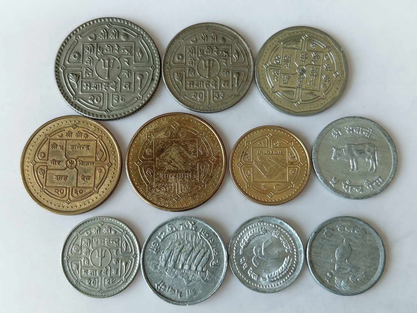 第一海外回流一元起拍收藏 散币专场 第80期 尼泊尔硬币11枚