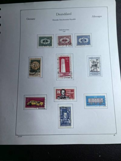 盛世勋华——号角文化勋章邮票专场拍卖第179期 - 东德1961年发行 邮票贴片 4套