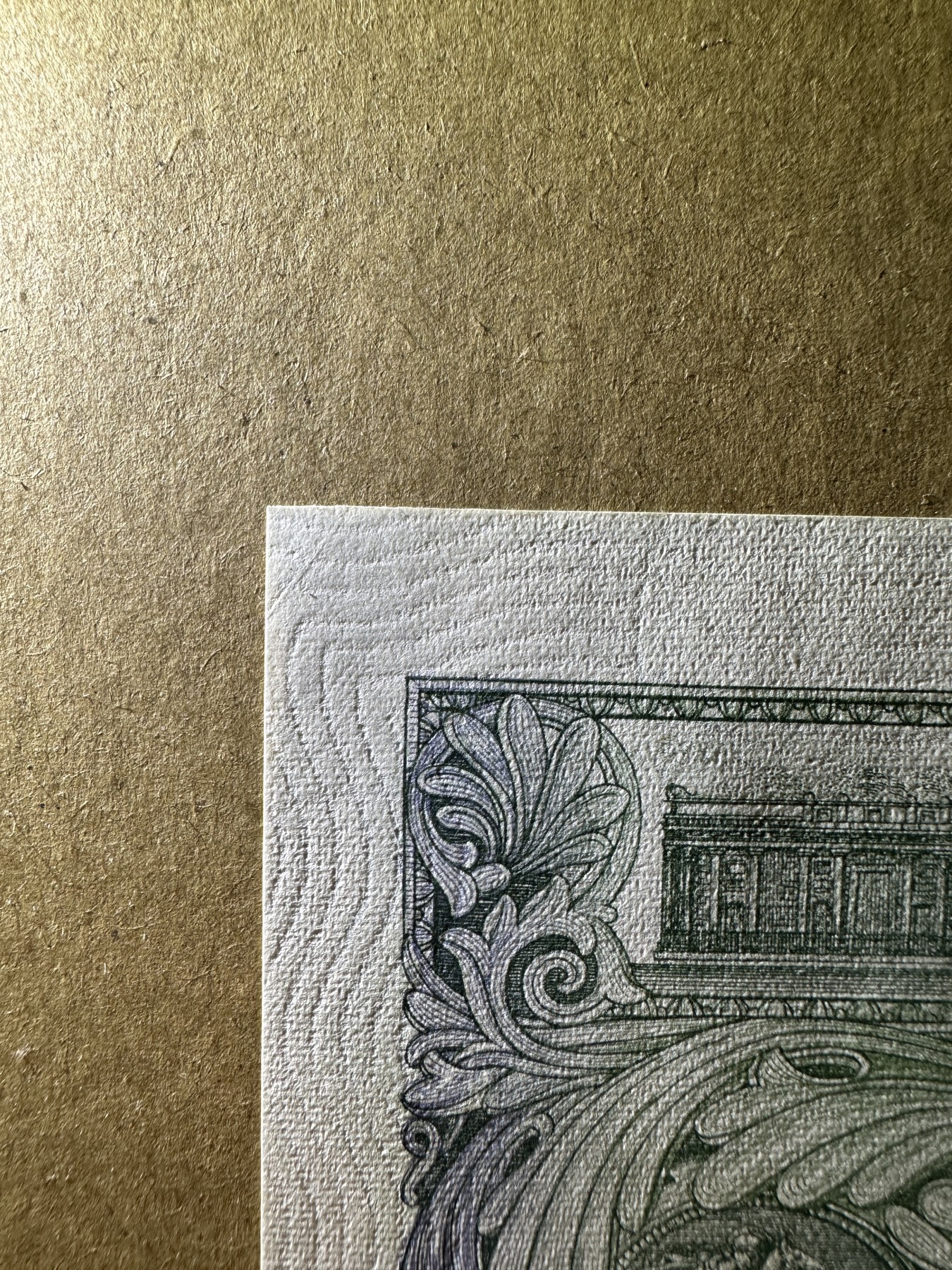 《张总收藏》145期-外币特别精品场 英格兰1镑 AU 有一个角折 A序列 豹子号666