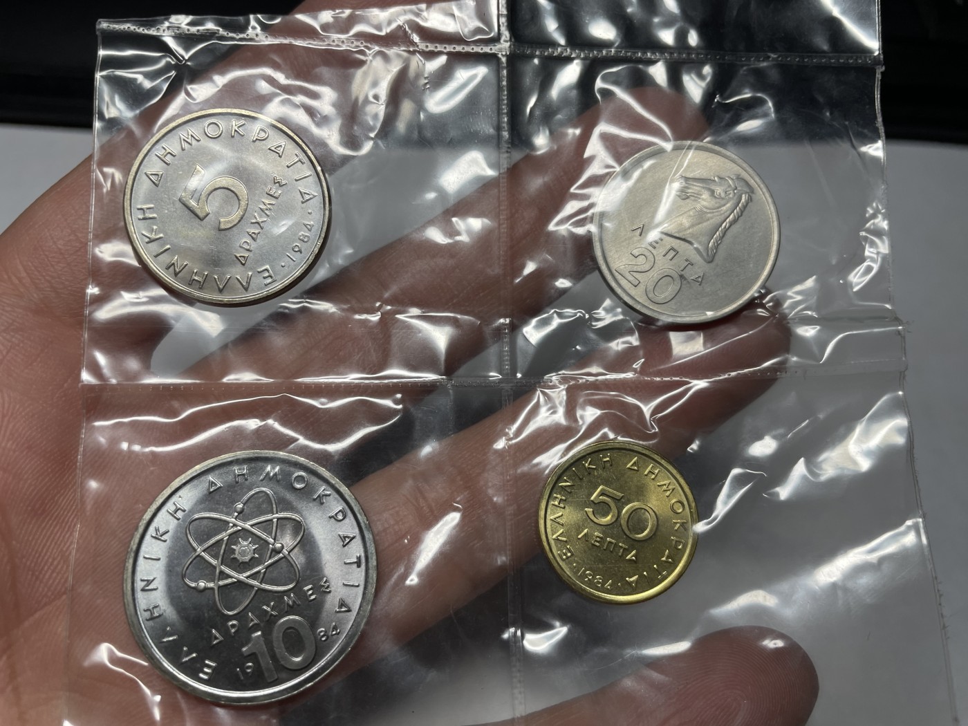 2024年集古藏今外币拍卖第四期-第6场—（总第36拍） 1976、1984年希腊4枚