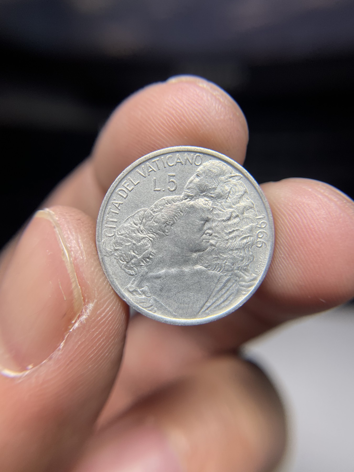 2024年集古藏今外币拍卖第四期-第6场—（总第36拍） 1966年梵蒂冈5里拉