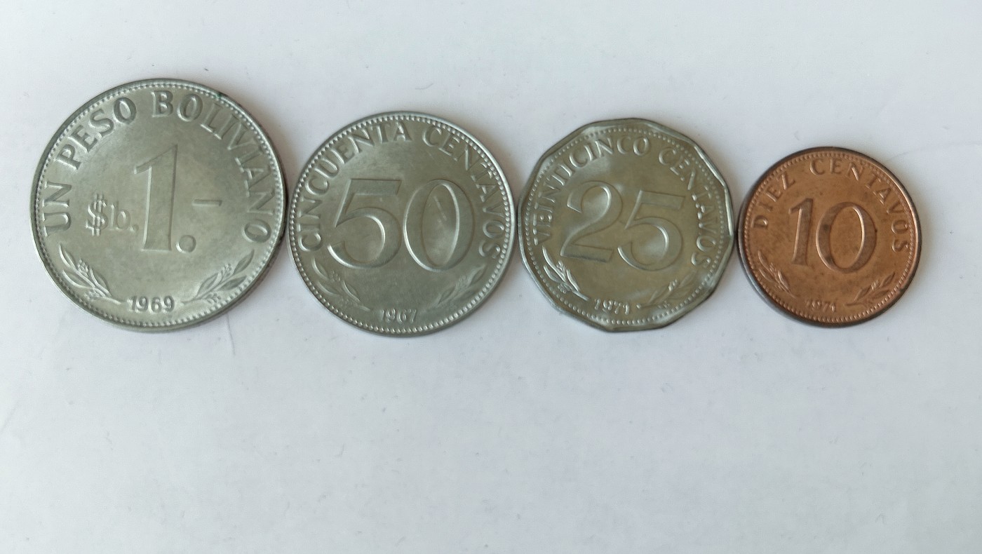 第一海外回流一元起拍收藏 散币专场 第80期 羊驼 玻利维亚 4枚