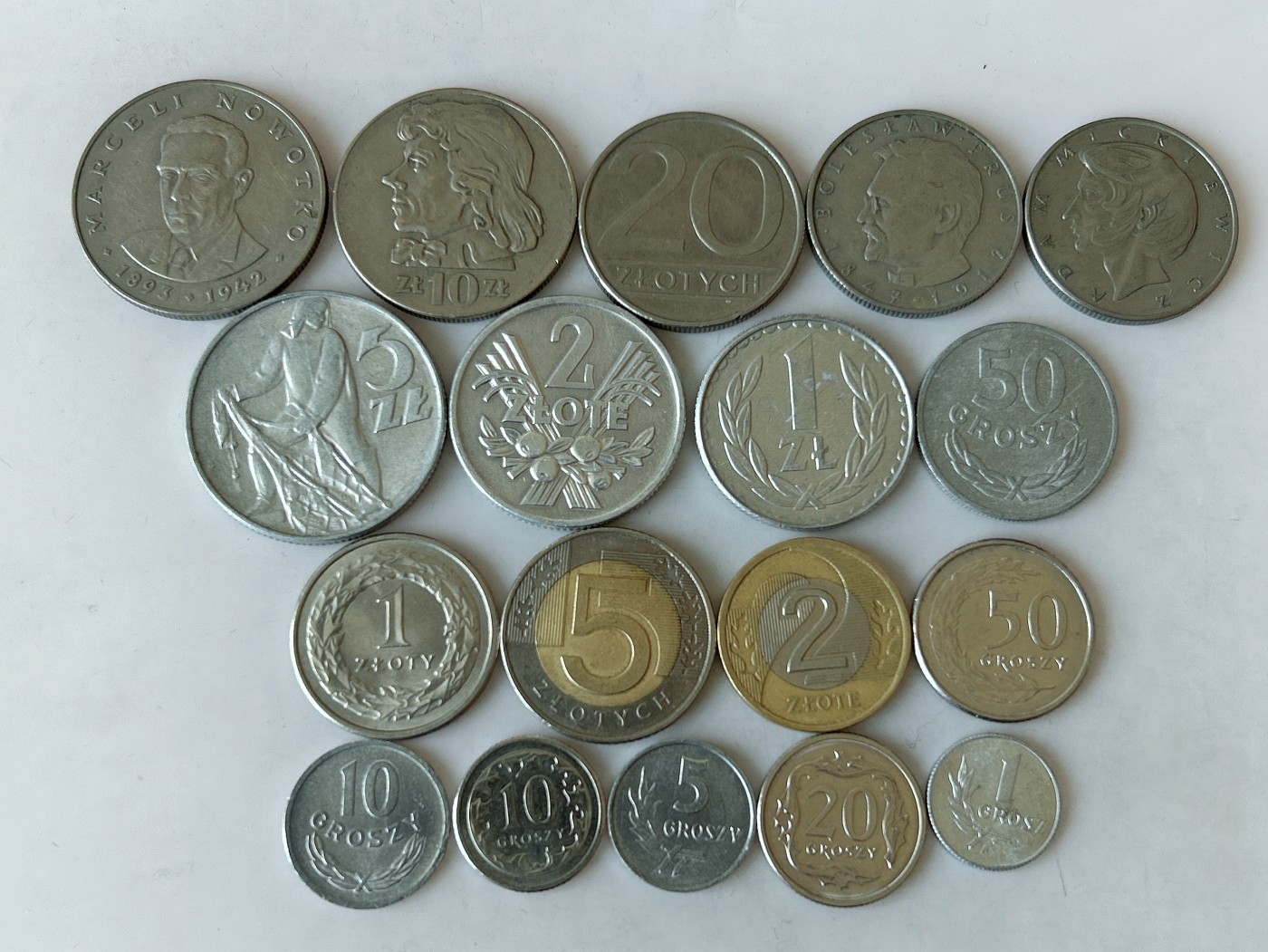 第一海外回流一元起拍收藏 散币专场 第80期 波兰硬币 18枚 无重复