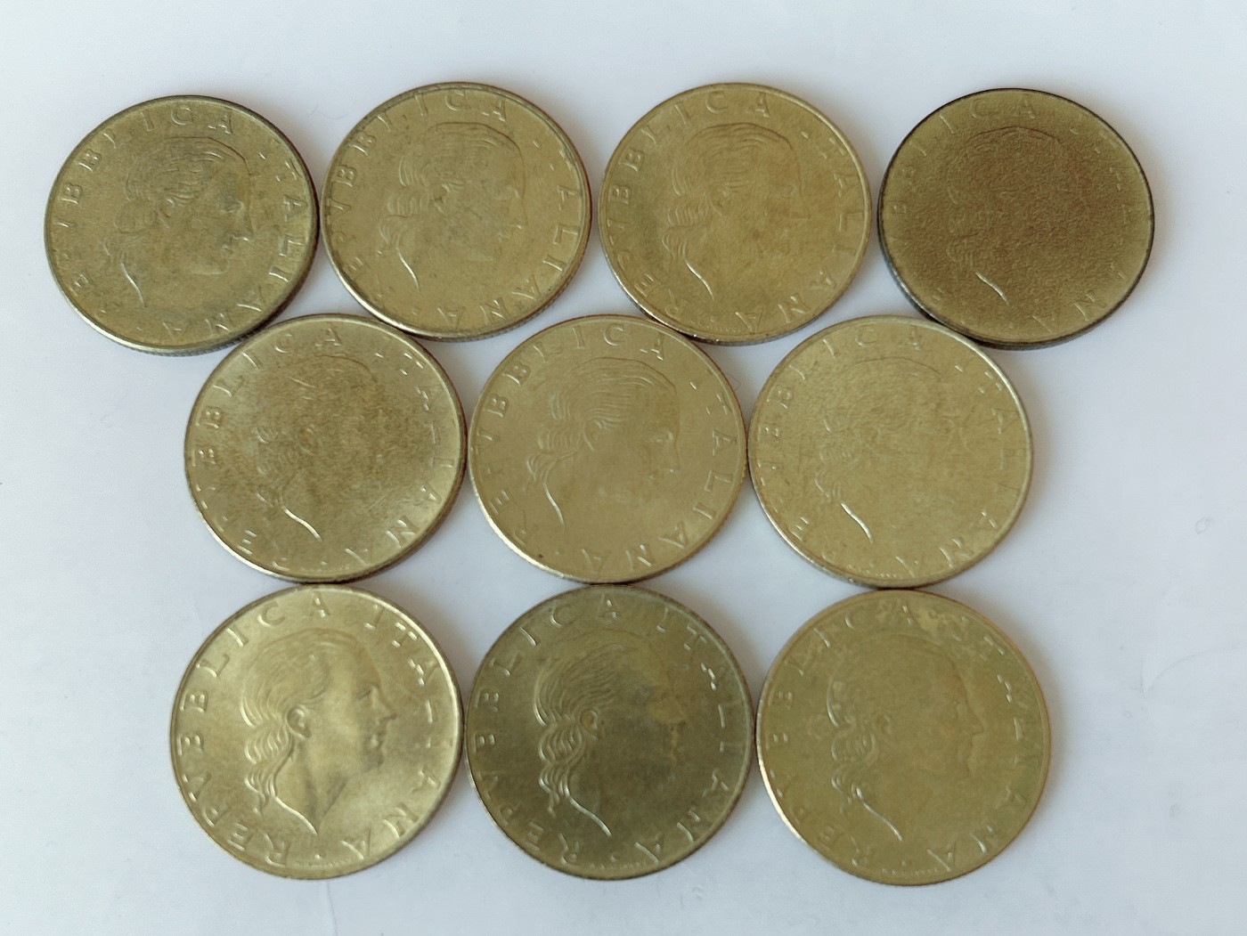 第一海外回流一元起拍收藏 散币专场 第81期 意大利200里拉铜币 10枚