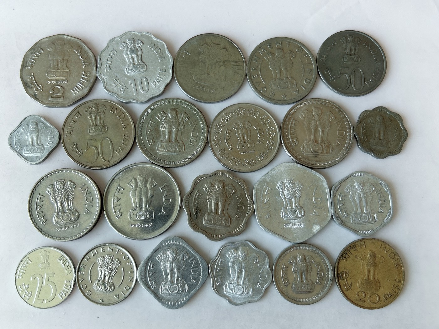 第一海外回流一元起拍收藏 散币专场 第80期 印度硬币 22枚 无重复