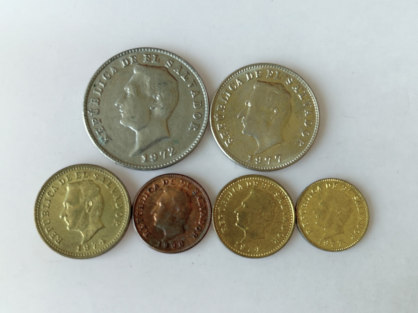 第一海外回流一元起拍收藏 散币专场 第80期 萨尔瓦多硬币 6枚