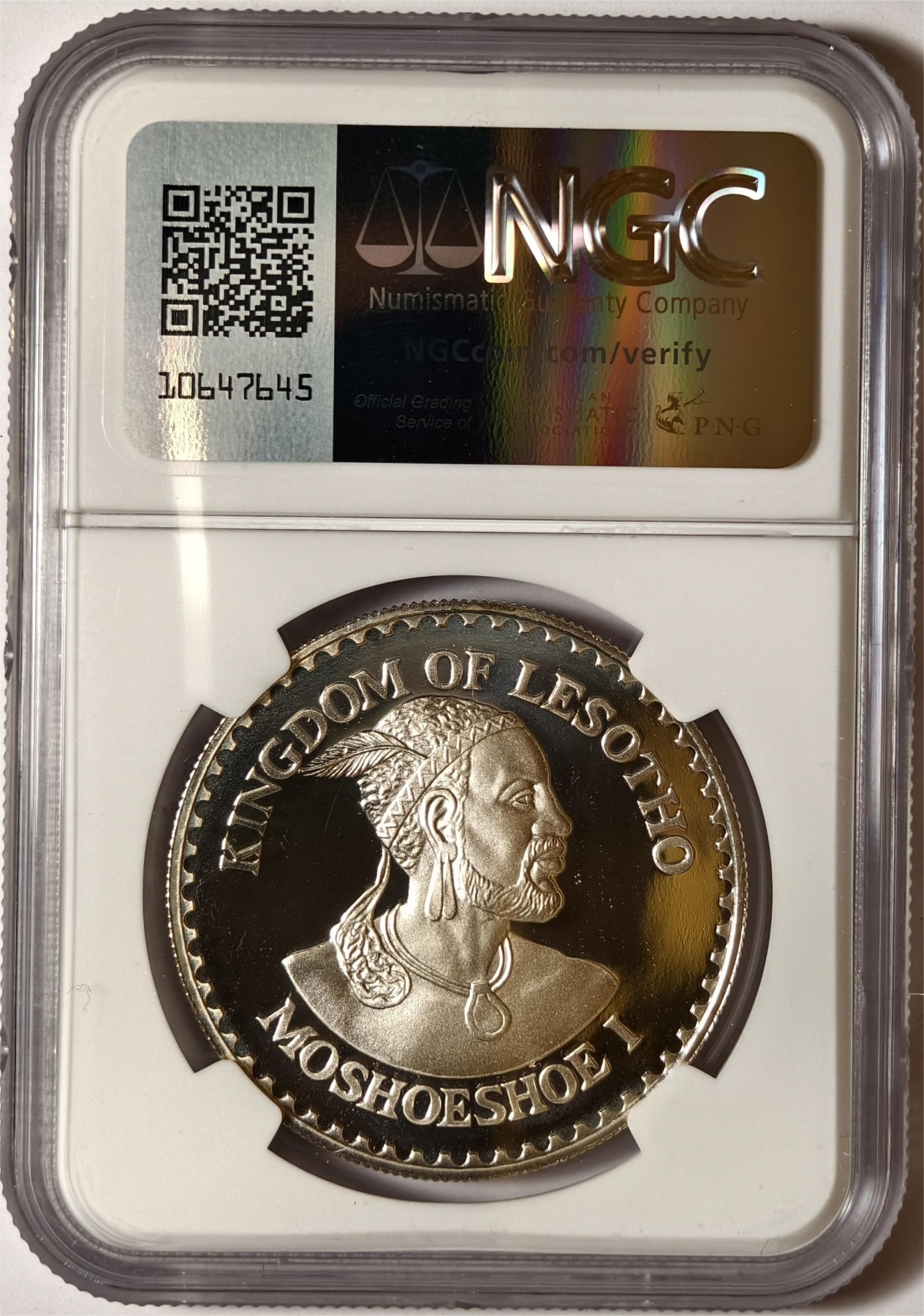 紫瑗钱币——第372期拍卖 莱索托 1979年 国际儿童年 10马洛蒂 银币 NGC PR69 UC