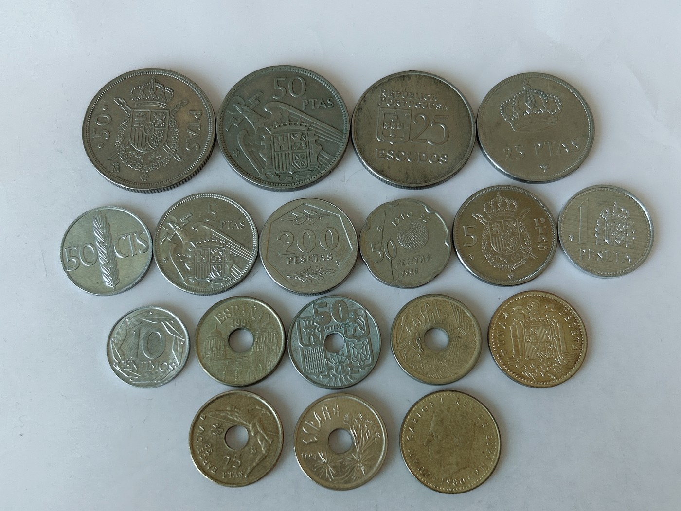 第一海外回流一元起拍收藏 散币专场 第81期 西班牙硬币 18枚 无重复