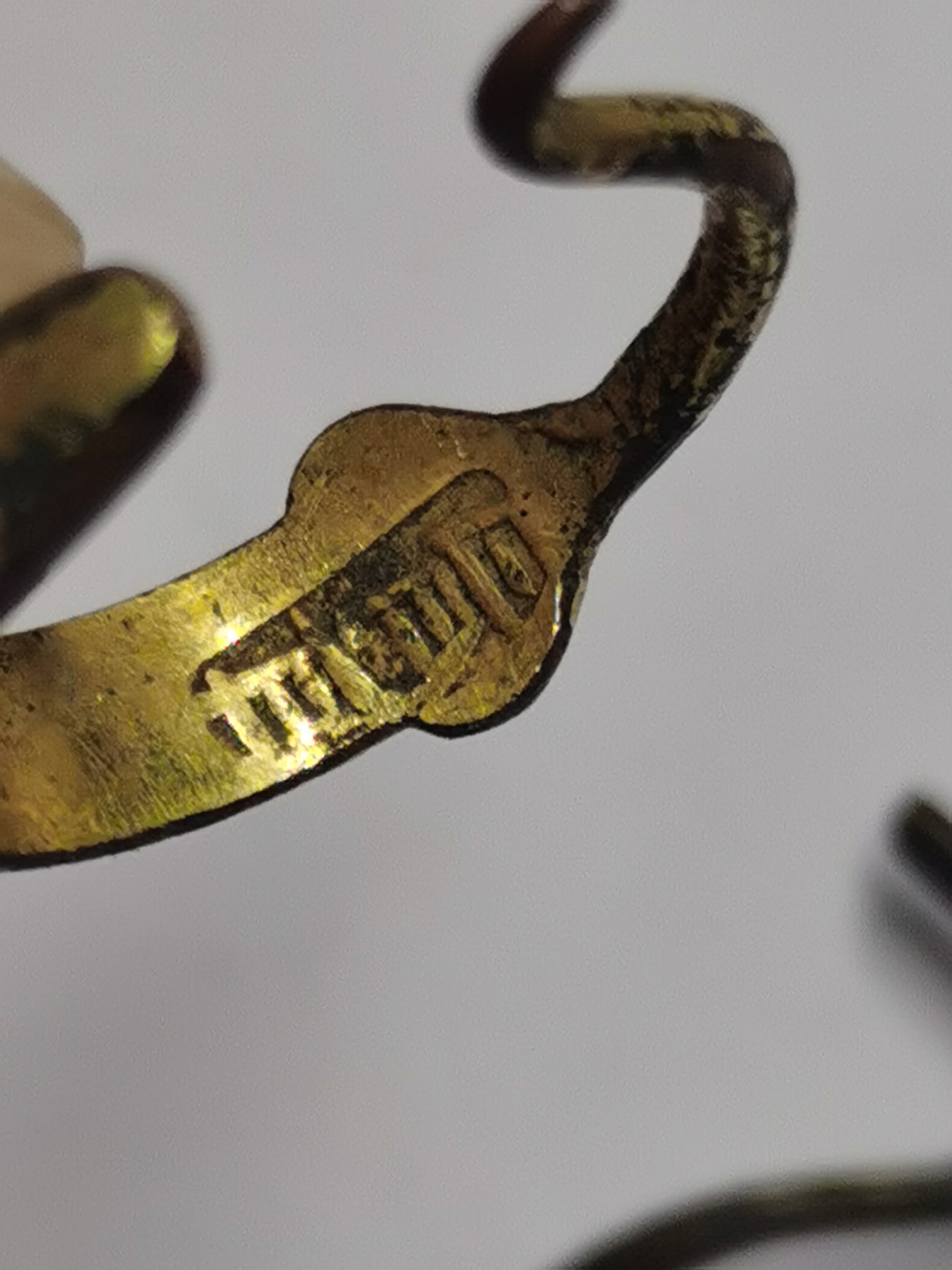 星月云阁杂件拍卖第2期 鎏金耳环5个