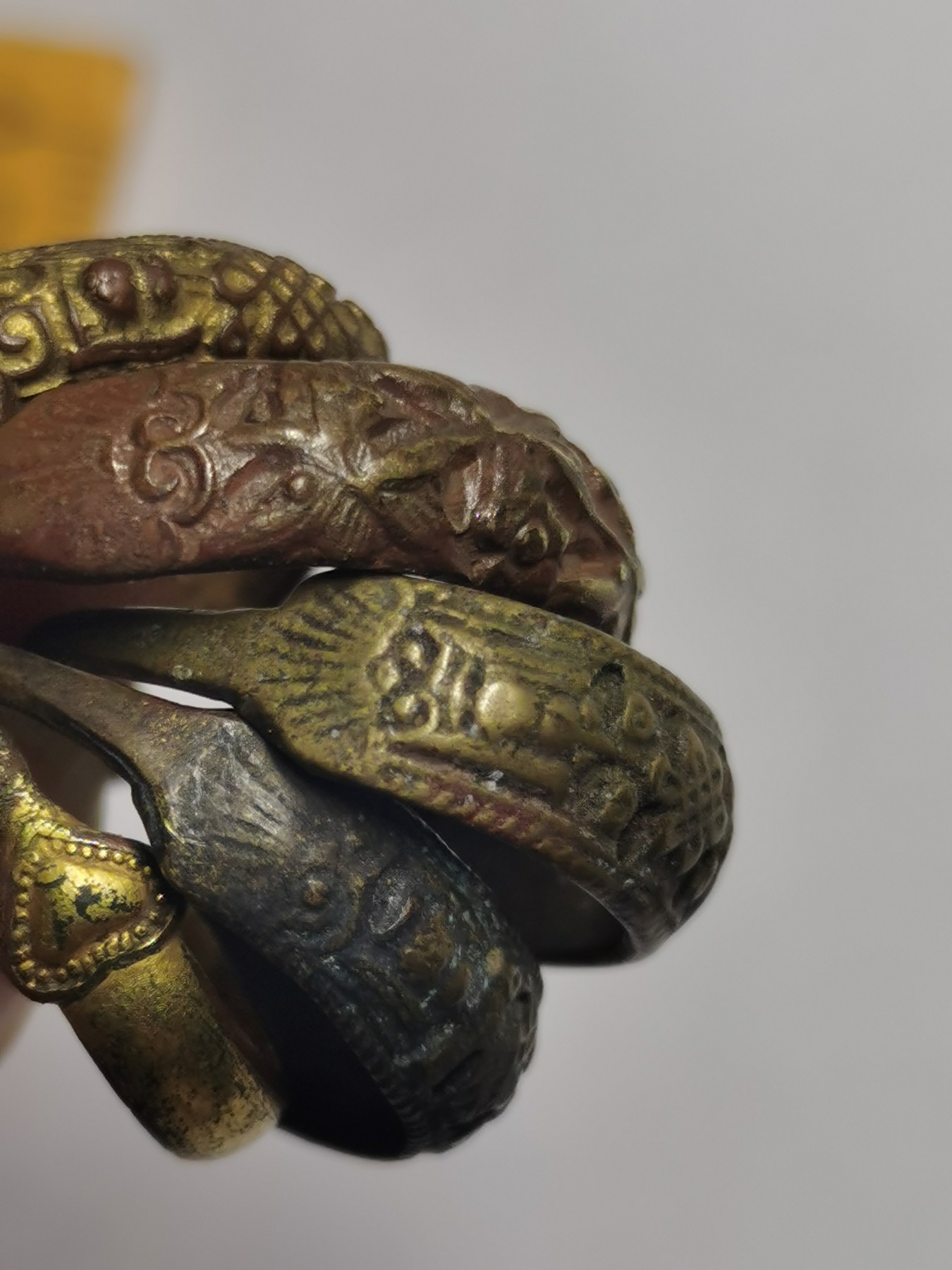 星月云阁杂件拍卖第2期 鎏金耳环5个