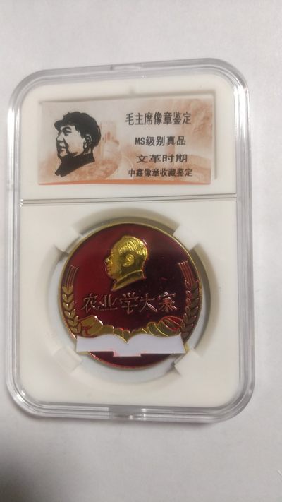 1.88元放漏 - 非常稀少，非常漂亮的毛主席纪念章一枚