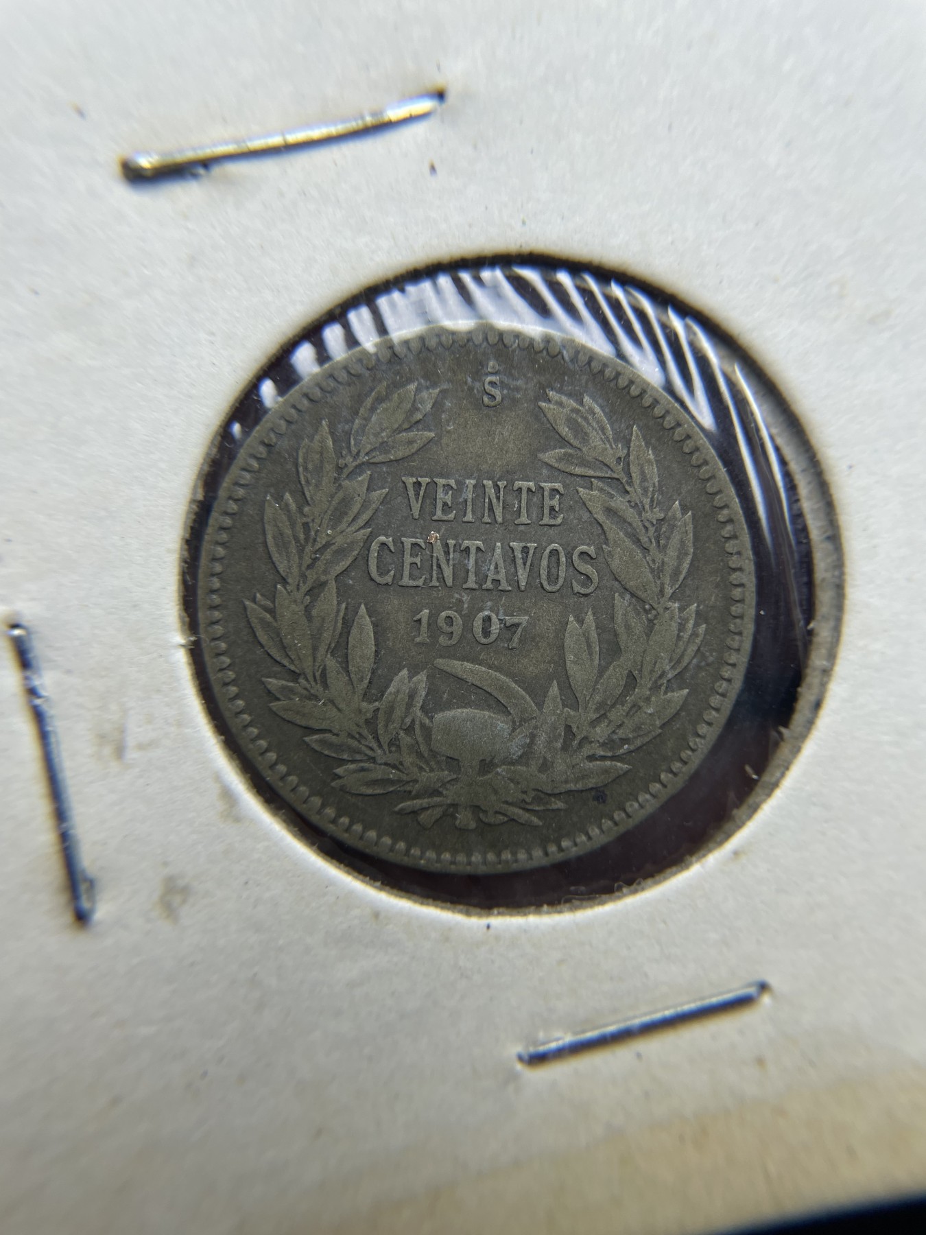 2024年集古藏今外币拍卖第四期-第7场—（总第37拍） 1907年智利20分银币