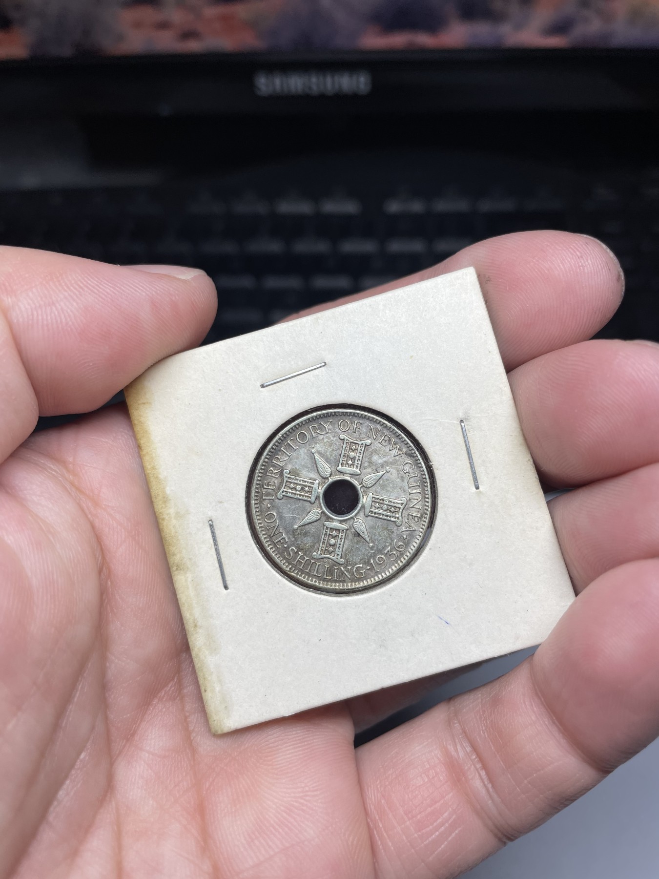 2024年集古藏今外币拍卖第四期-第7场—（总第37拍） 1936年英属新几内亚乔治五世1先令银币