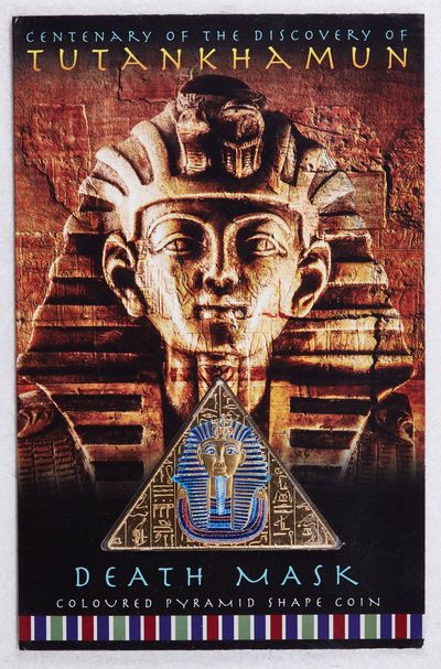 S&S Numismatic世界钱币-拍卖 第126期  塞拉利昂2022年 图坦卡蒙墓发现一百周年 1元三角形镀金纪念币官方卡币 发行量2022枚