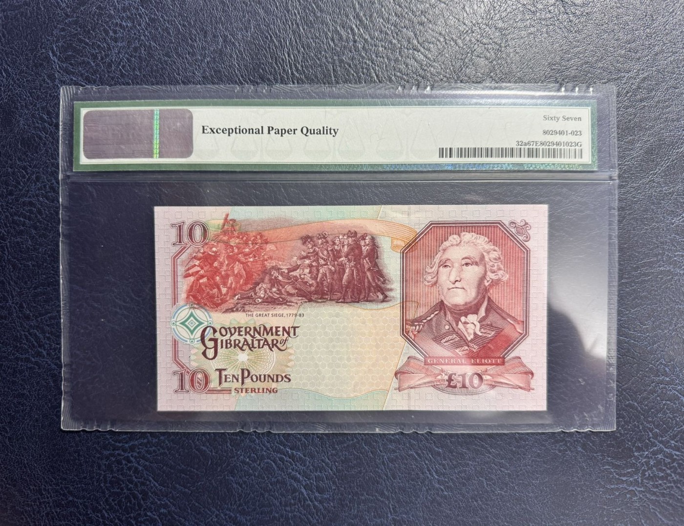 收藏联盟Quantum Auction 第338期拍卖  直布罗陀海峡2006年10镑首发AA冠 PMG67 号码无4