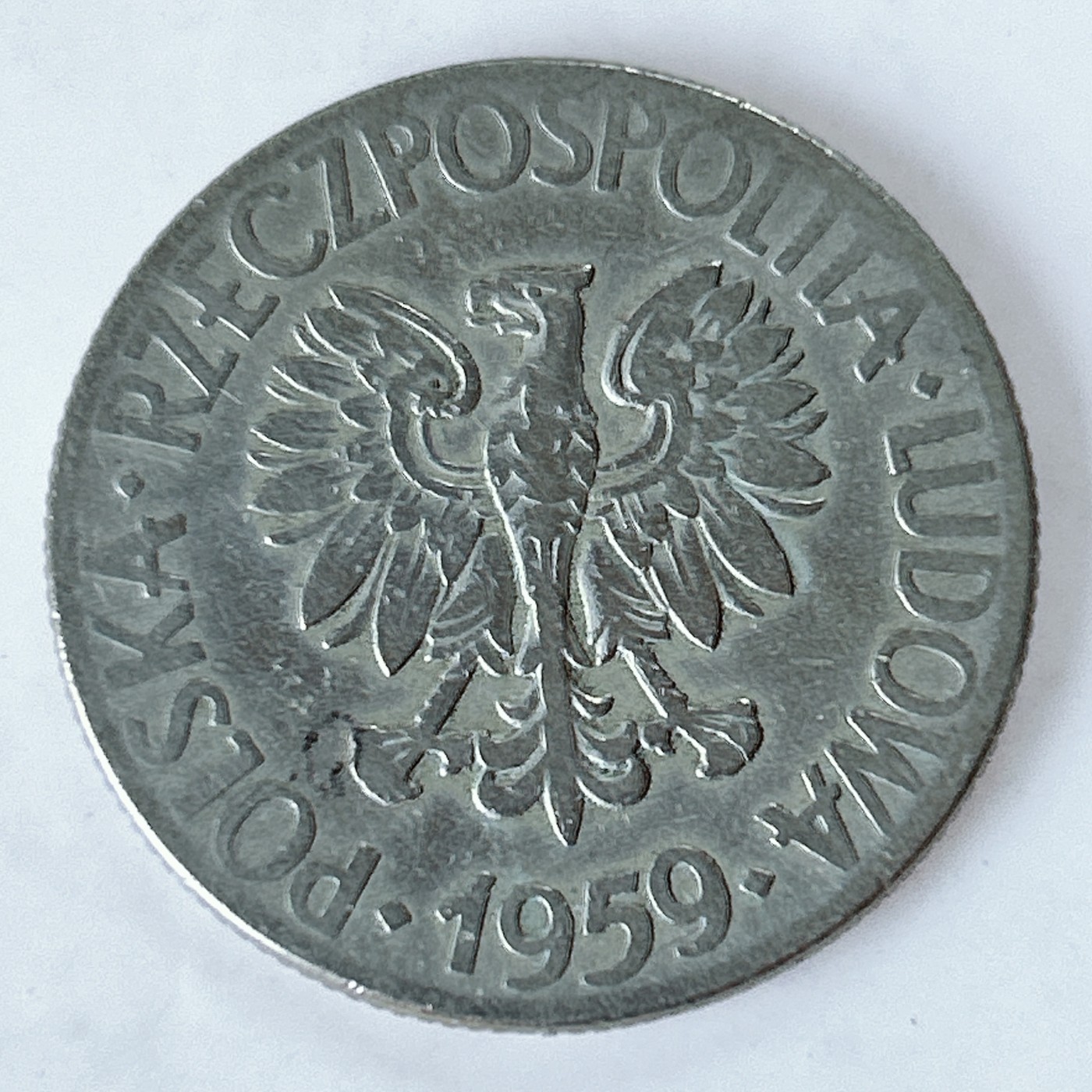 海外回流1元起拍小铺 各国钱币散币场 第10期 1959波兰10兹罗提 塔德乌斯.科希秋什科 纪念币