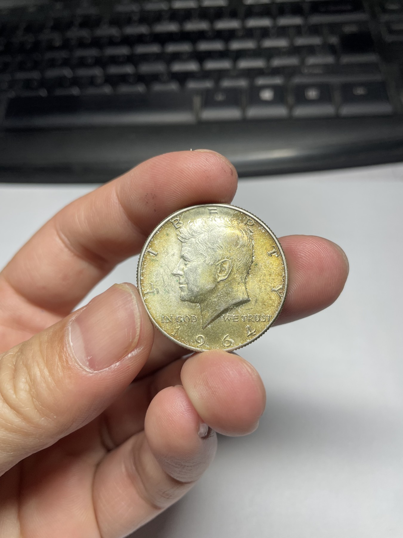 2024年集古藏今外币拍卖第四期-第7场—（总第37拍） 1964年美国肯尼迪半美元银币