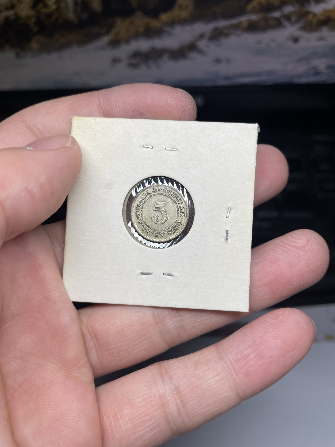 2024年集古藏今外币拍卖第四期-第7场—（总第37拍） 1919年海峡5分银币