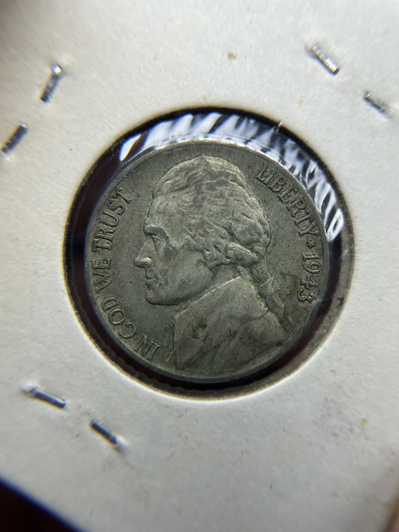 2024年集古藏今外币拍卖第四期-第7场—（总第37拍） 1943年美国5美分银币