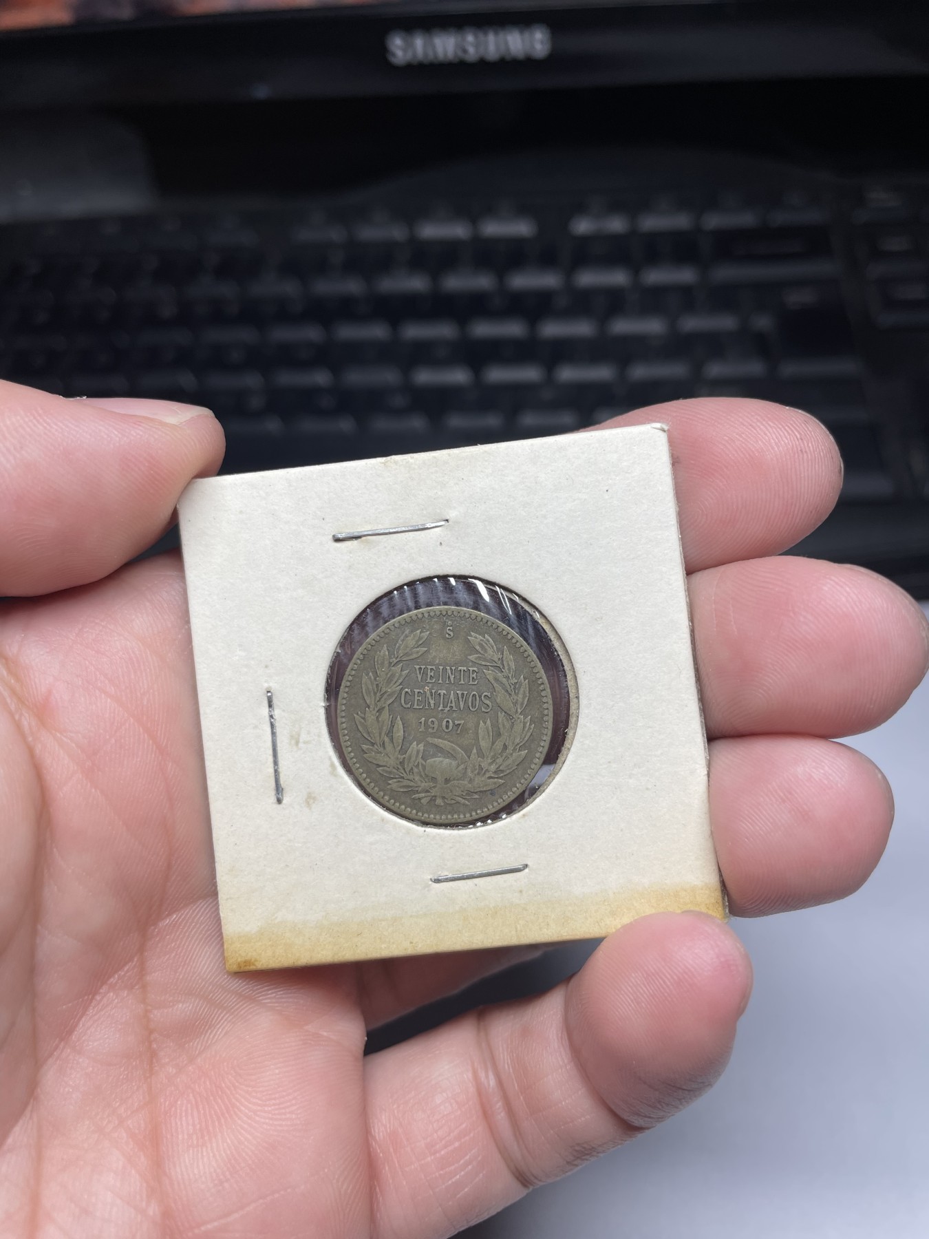 2024年集古藏今外币拍卖第四期-第7场—（总第37拍） 1907年智利20分银币