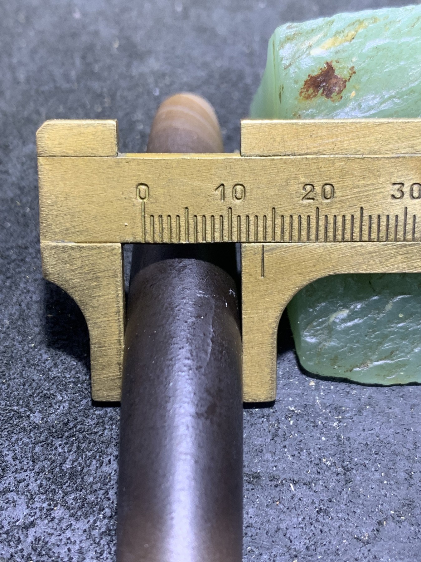 精品风化纹药师玛瑙天珠形桶珠一颗！