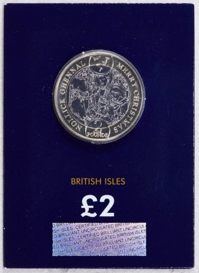 S&S Numismatic世界钱币-拍卖 第78期 - 马恩岛2021年 圣诞节 2英镑双色纪念币
