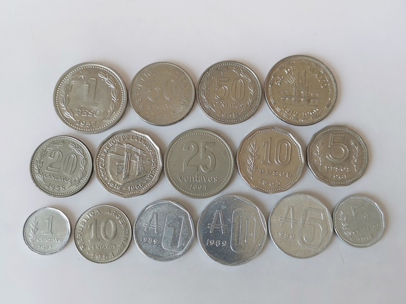 第一海外回流一元起拍收藏 散币专场 第81期 阿根廷硬币 15枚