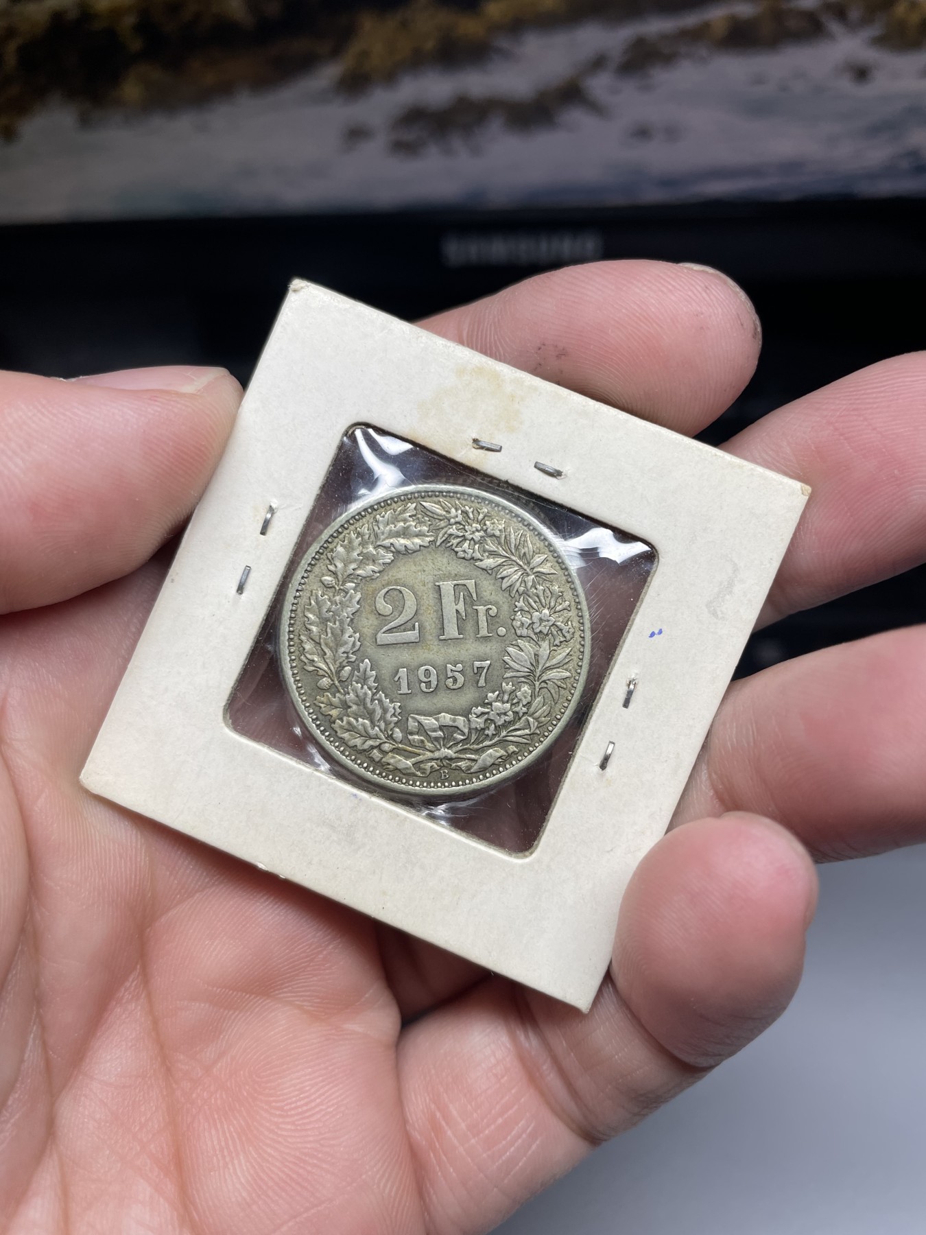 2024年集古藏今外币拍卖第四期-第7场—（总第37拍） 1957年瑞士2法郎银币