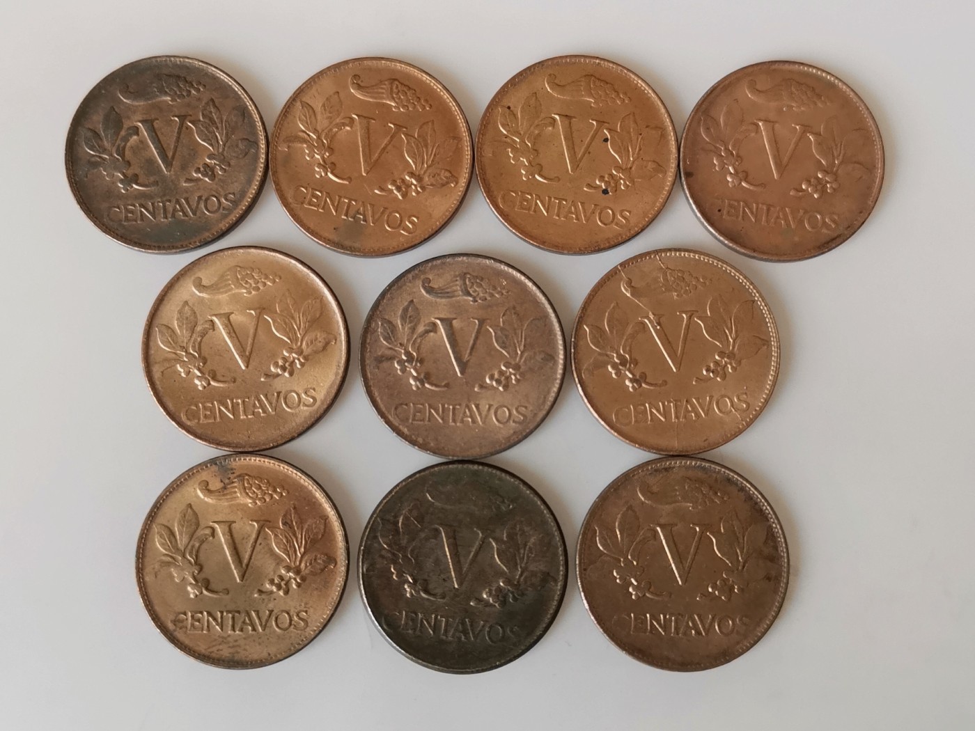 第一海外回流一元起拍收藏 散币专场 第81期 哥伦比亚自由帽5分铜币 10枚