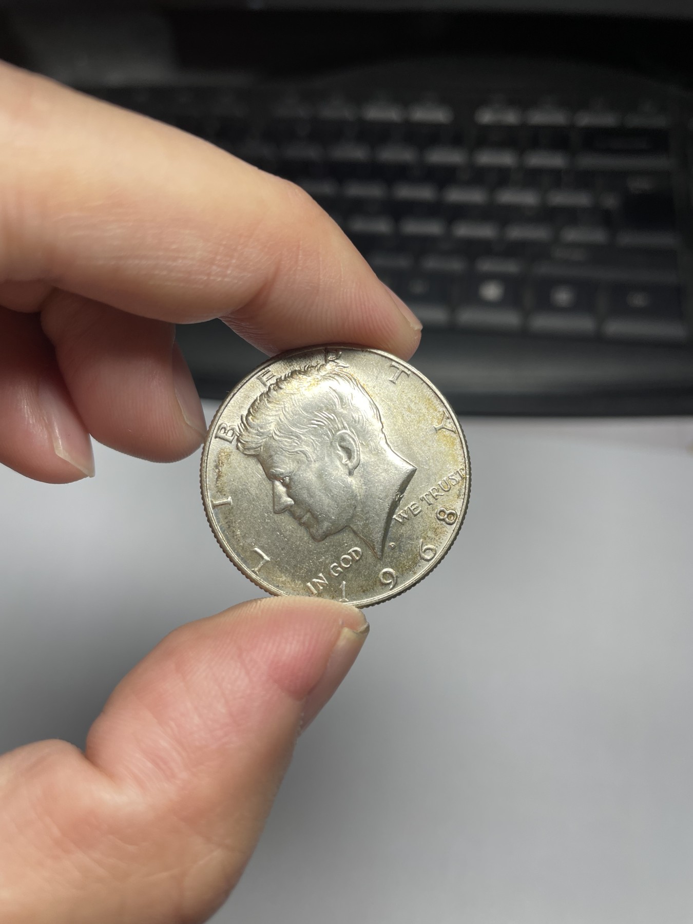 2024年集古藏今外币拍卖第四期-第7场—（总第37拍） 1968年美国肯尼迪半美元银币