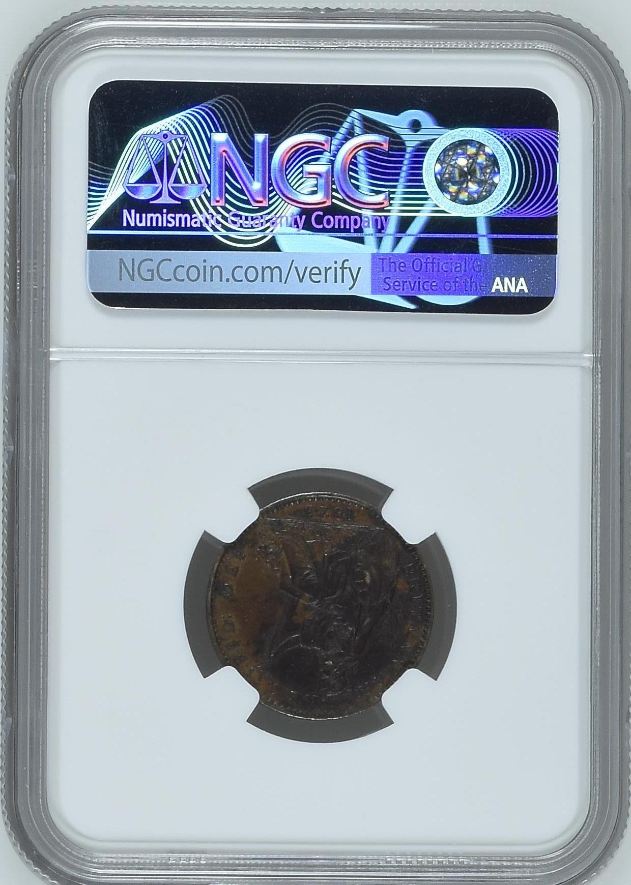 收藏联盟Quantum Auction 第338期拍卖  英国1923年乔治四世1/4便士 NGC AU DETAILS